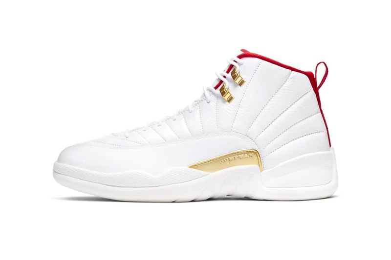 Air Jordan 12 "FIBA" Release Info "White/University Red" Nike michael MJ sneakers shoes footwear drop date price stockist snkrs official look 