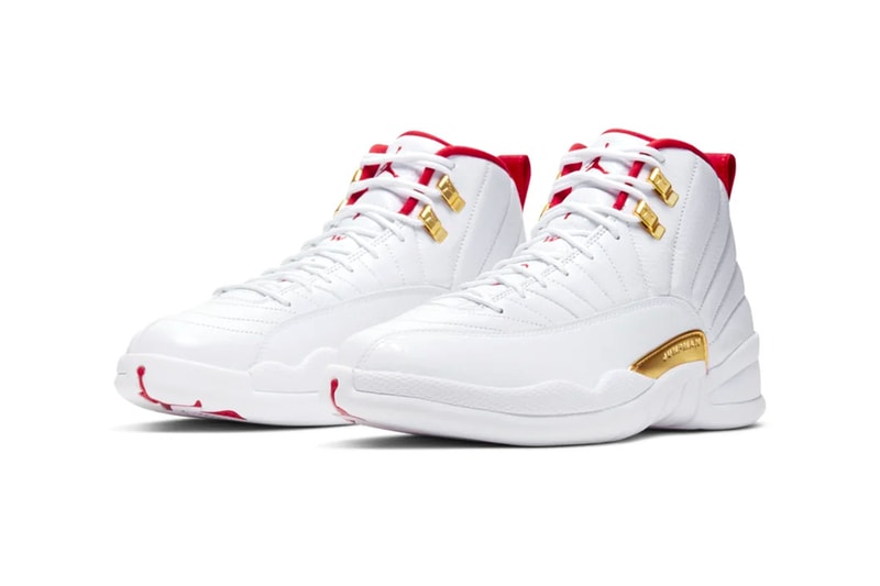 Air Jordan 12 "FIBA" Release Info "White/University Red" Nike michael MJ sneakers shoes footwear drop date price stockist snkrs official look 