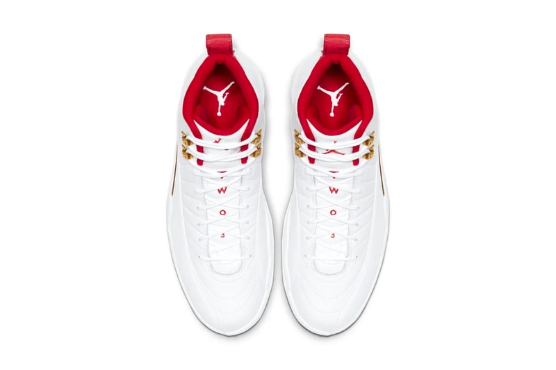 Air Jordan 12 "FIBA" Release Info "White/University Red" Nike michael MJ sneakers shoes footwear drop date price stockist snkrs official look 