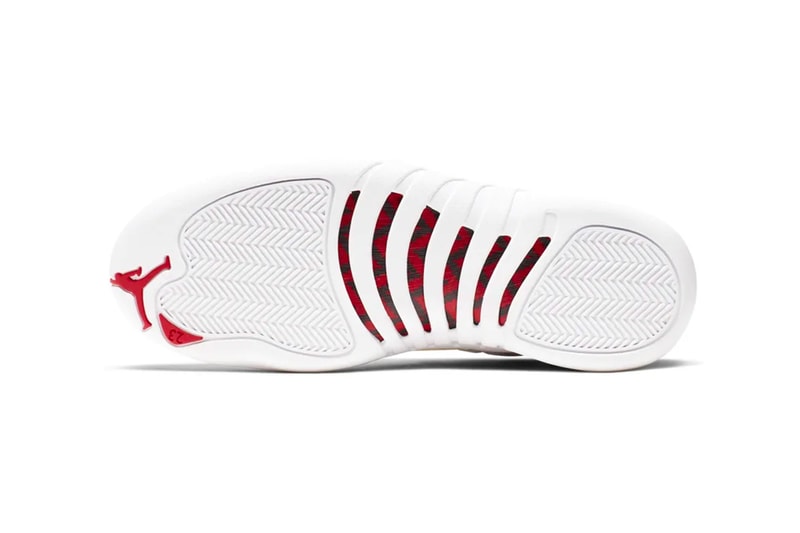 Air Jordan 12 "FIBA" Release Info "White/University Red" Nike michael MJ sneakers shoes footwear drop date price stockist snkrs official look 