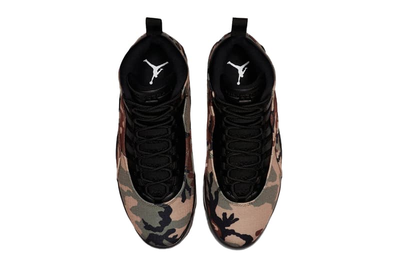 Air Jordan 10 Woodland Camo Update Michael Jordan Basketball Shoe Release Drop Info