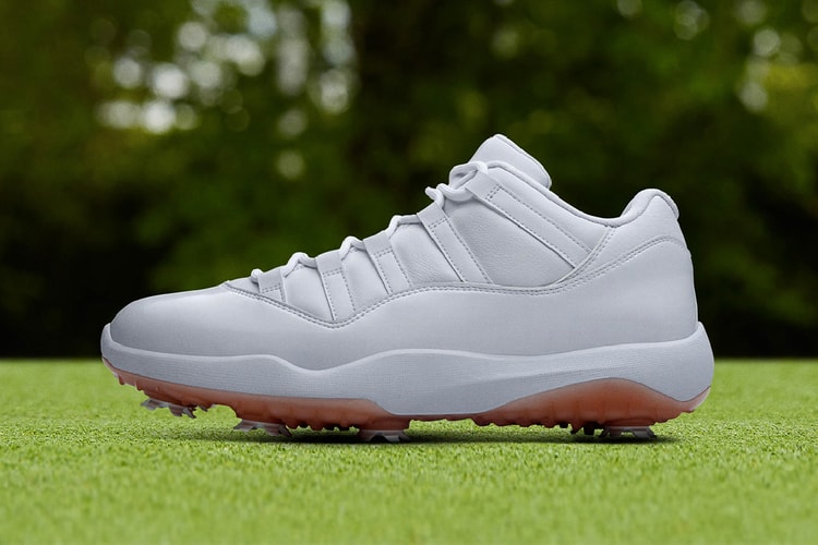 The Air Jordan 11 Low Golf Receives a Deluxe "White/Metallic Gold" Finish