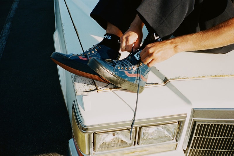 Alex Knost Vans Collection Style 36 Decon SF Sk8-Hi 138 Decon SF Bitter Chocolate Brown Blue Shiny Glossy Sneakers