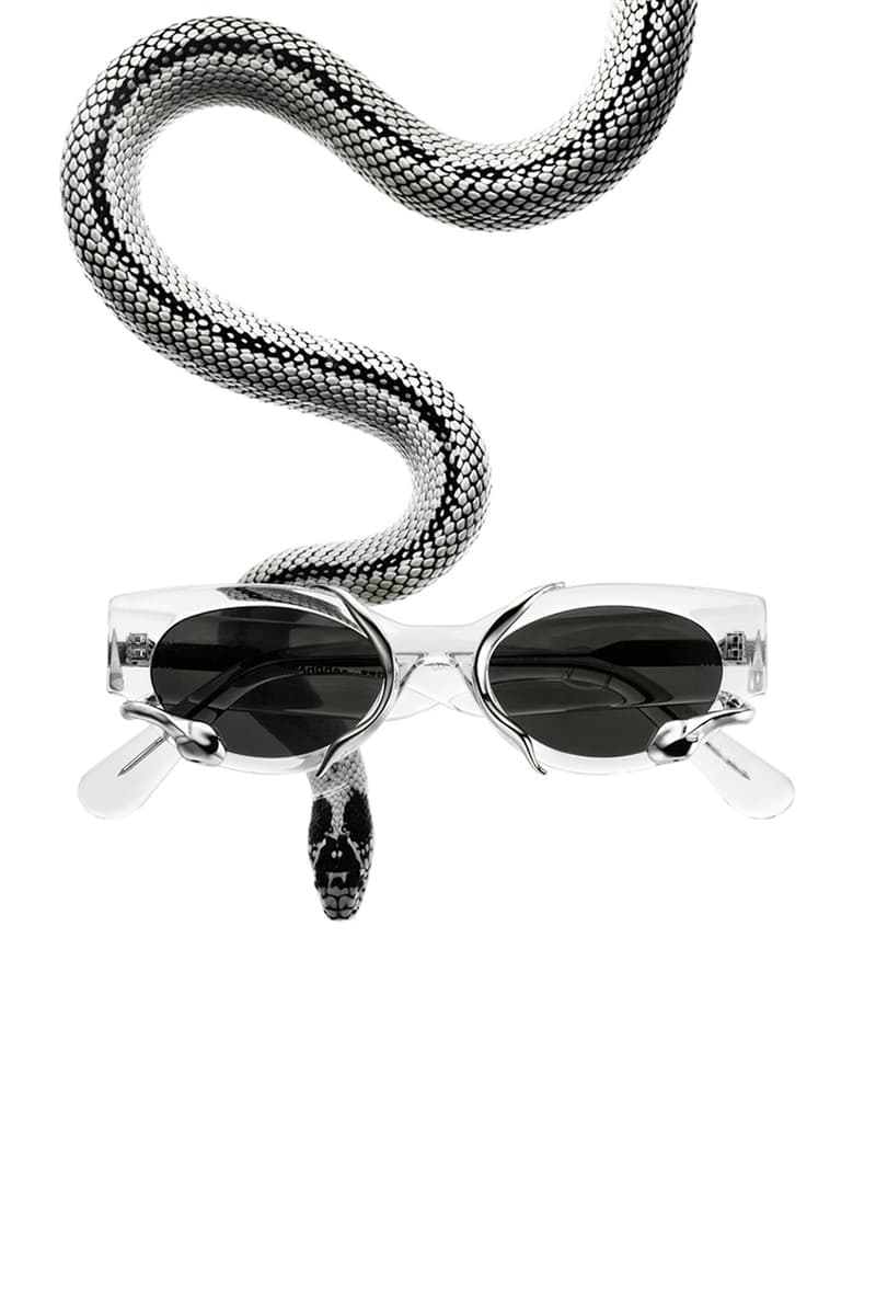 Alexander Wang Gentle Monster Sunglasses Collaboration M.PRI$$ Black Clear Frame Metal Snake