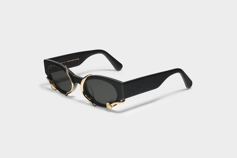 Alexander Wang Gentle Monster Sunglasses Collaboration M.PRI$$ Black Clear Frame Metal Snake