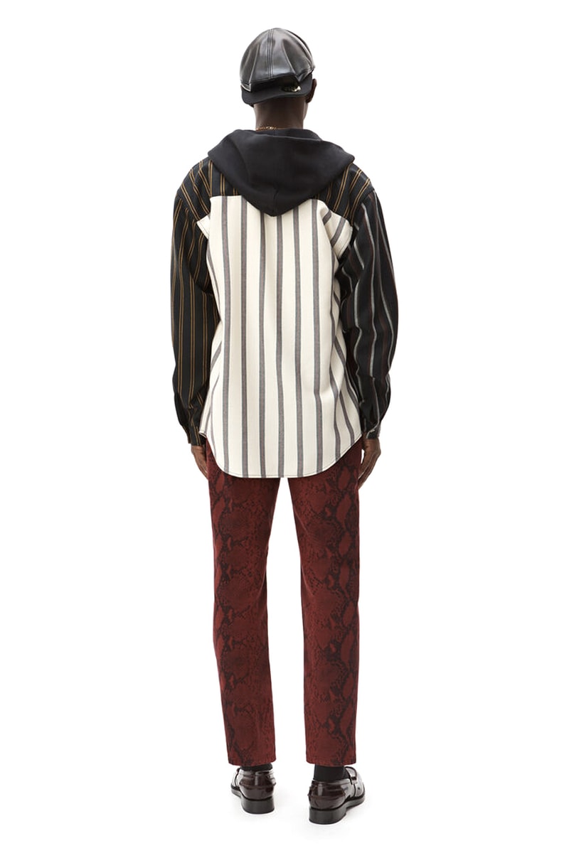 Alexander Wang Locharron Wool Shirt Printed Silk Short Sleeve Heavy Terry Hybrid Hoodie black watches new york baseball tee pinstripes deconstructed 