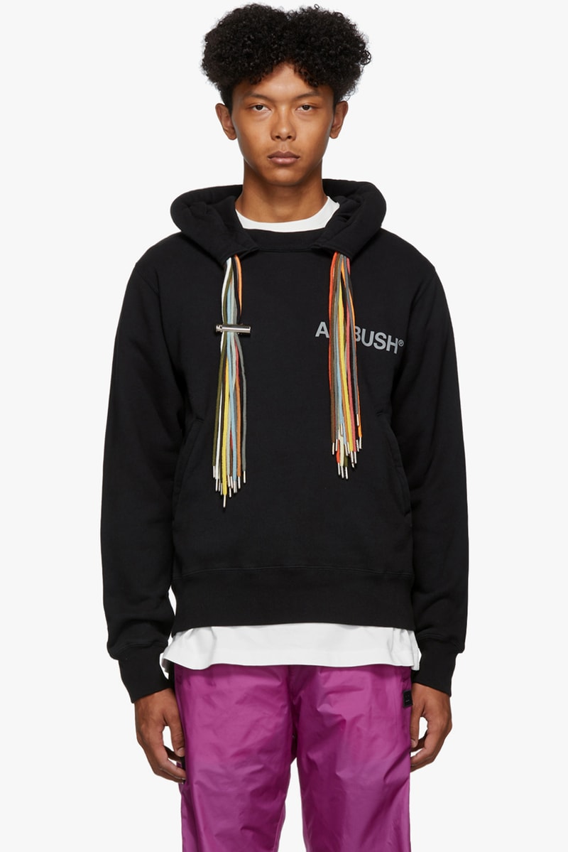 ambush multicord multi cord logo hoodie colorful drawstrings release fall 2019 sweatshirt black blue beige 