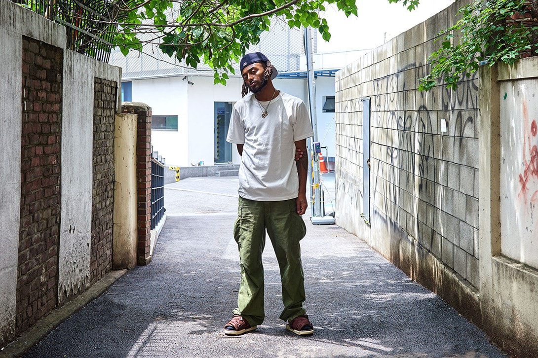 Aminé Streetsnaps Style Interview Feature korea live rapper street snap blackjack visvim seoul asia tour hoka caroline