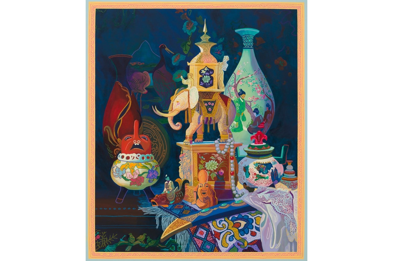 Andy Dixon "No Big Deal I Want More" Solo Exhibit Hong Kong Auction House Objects Paintings of Paintings Patron’s Homes Vanitas Odalisque