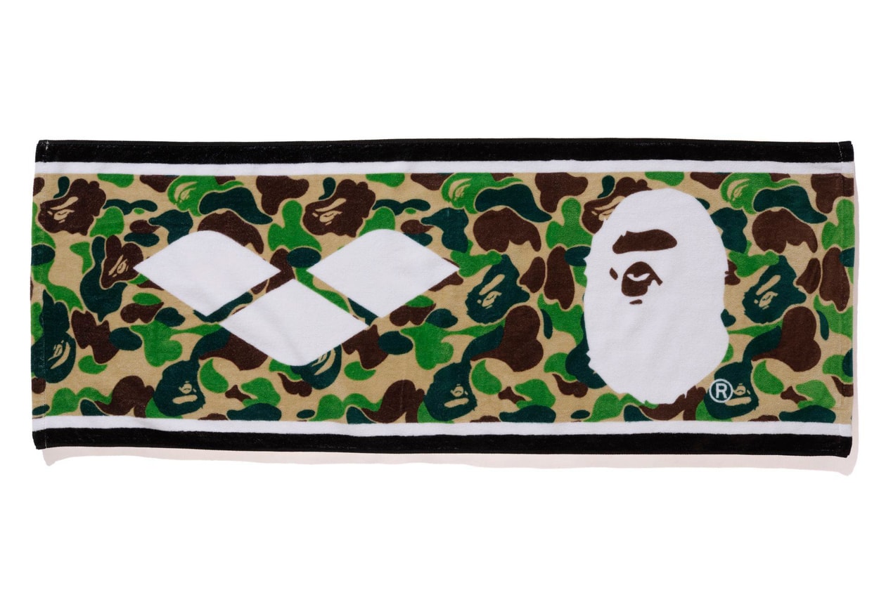 BAPE arena Swimwear Collection a bathing ape capsules swim trunks swimsuits googles flutter kick board ape head towels abc camo Swimwear lookbooks collaborations 