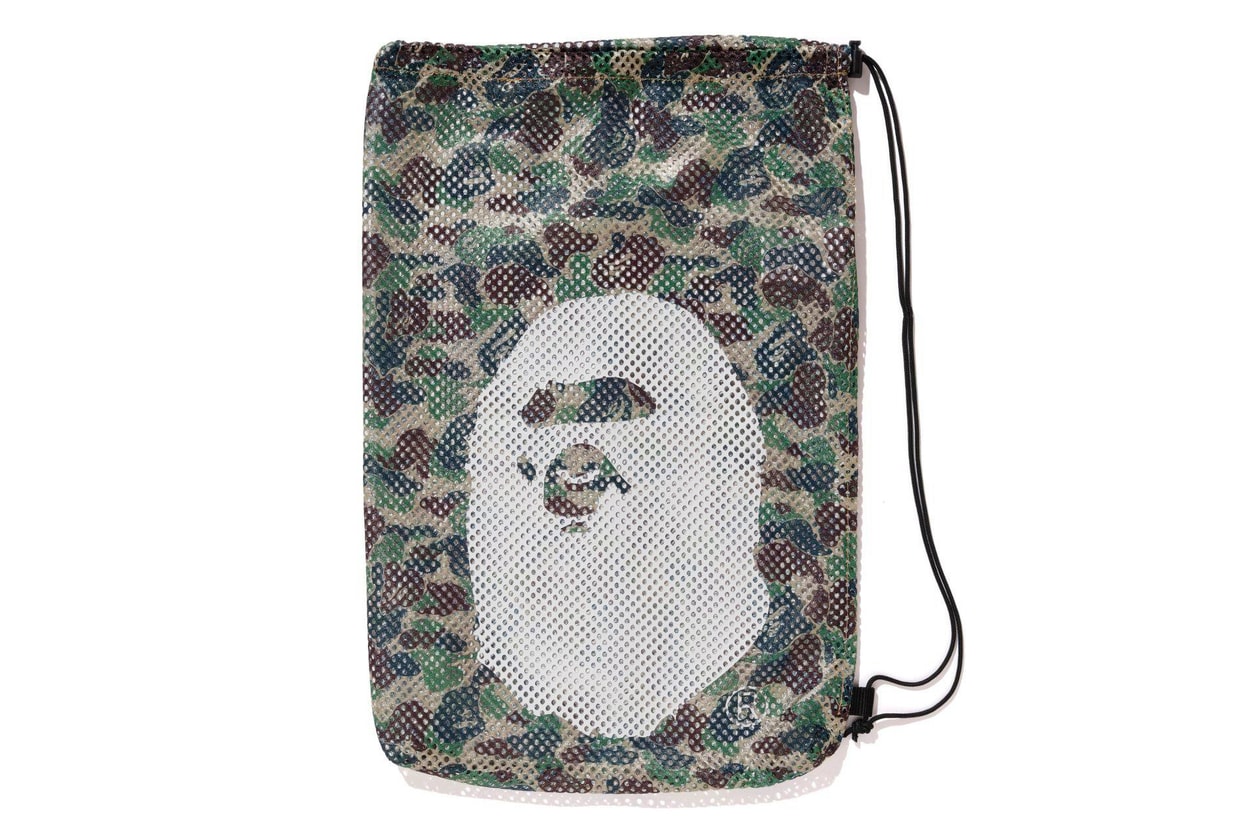 BAPE arena Swimwear Collection a bathing ape capsules swim trunks swimsuits googles flutter kick board ape head towels abc camo Swimwear lookbooks collaborations 