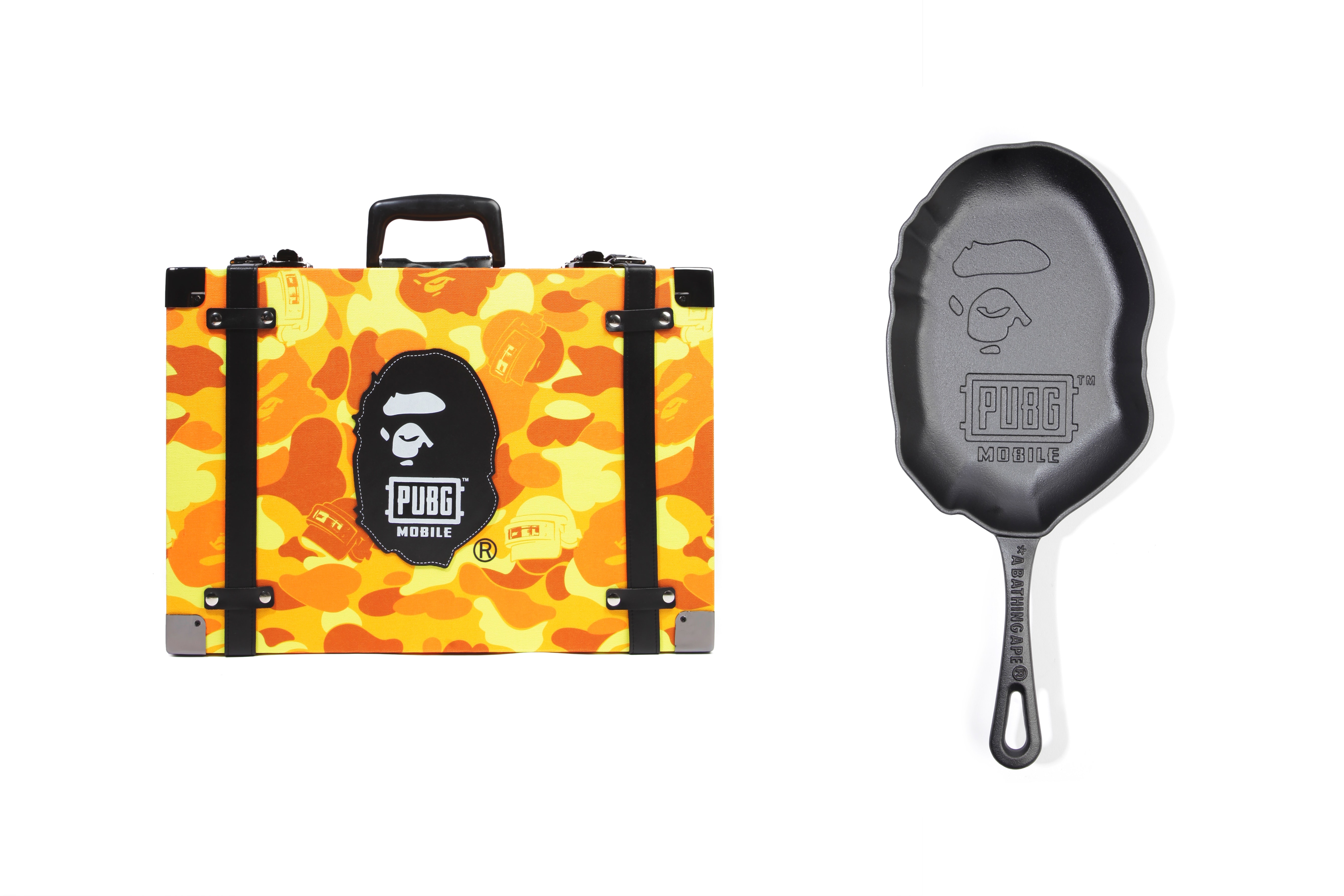 BAPE x PUBG Crate Cast Iron Pan Giveaway gaming bluehole Tencent mobile games shooters battle Royale 