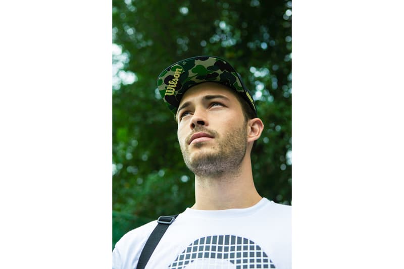 BAPE x Wilson Tennis Capsule Collection high performance Racket Visors Caps Wrist Bands Head Bands T-Shirts Camouflage Black Red