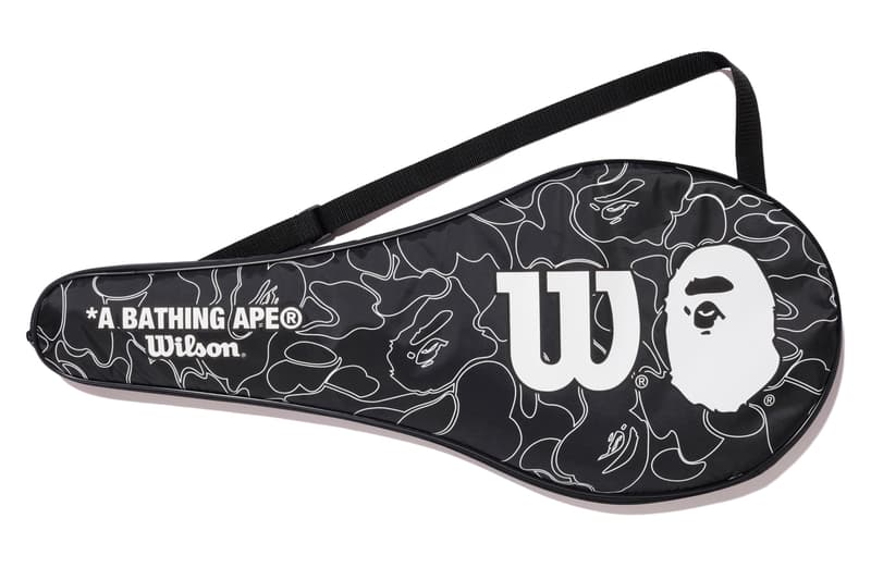 BAPE x Wilson Tennis Capsule Collection high performance Racket Visors Caps Wrist Bands Head Bands T-Shirts Camouflage Black Red