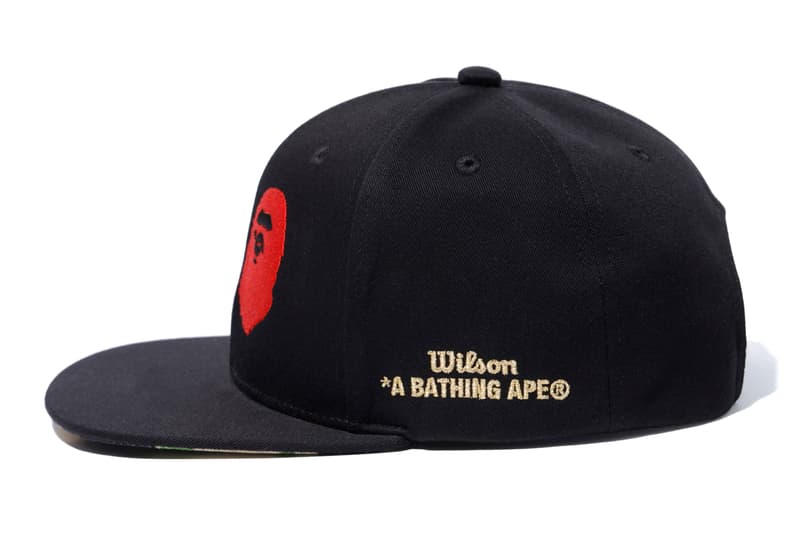 BAPE x Wilson Tennis Capsule Collection high performance Racket Visors Caps Wrist Bands Head Bands T-Shirts Camouflage Black Red