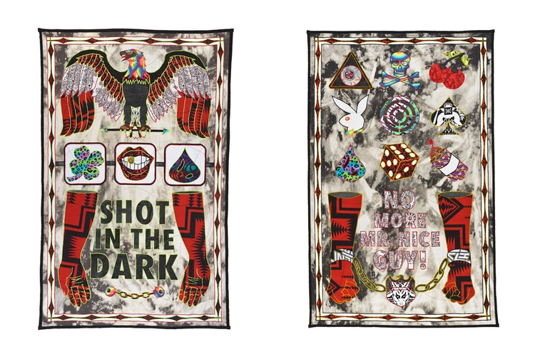 Ben Venom Fuses Folk & Punk Graphics in New Textile Artworks