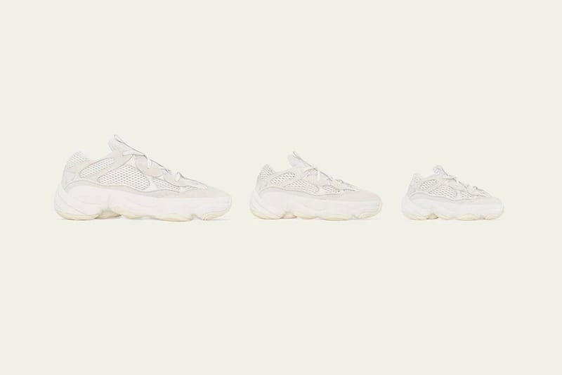 white yeezy 500s