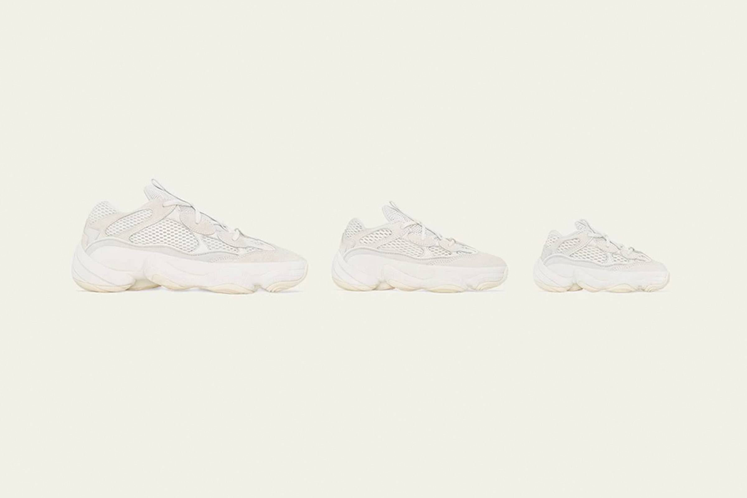 Best Sneaker Releases August 2019 Week 3 adidas originals yeezy 500 bone white kanye west three stripes 