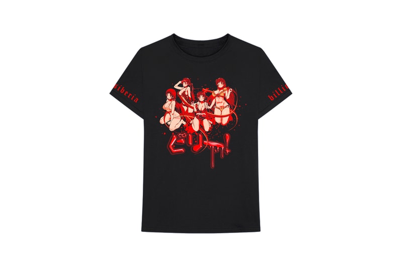 Billie Eilish Siberia Hills Capsule Release T shirt hoodie black white anime 