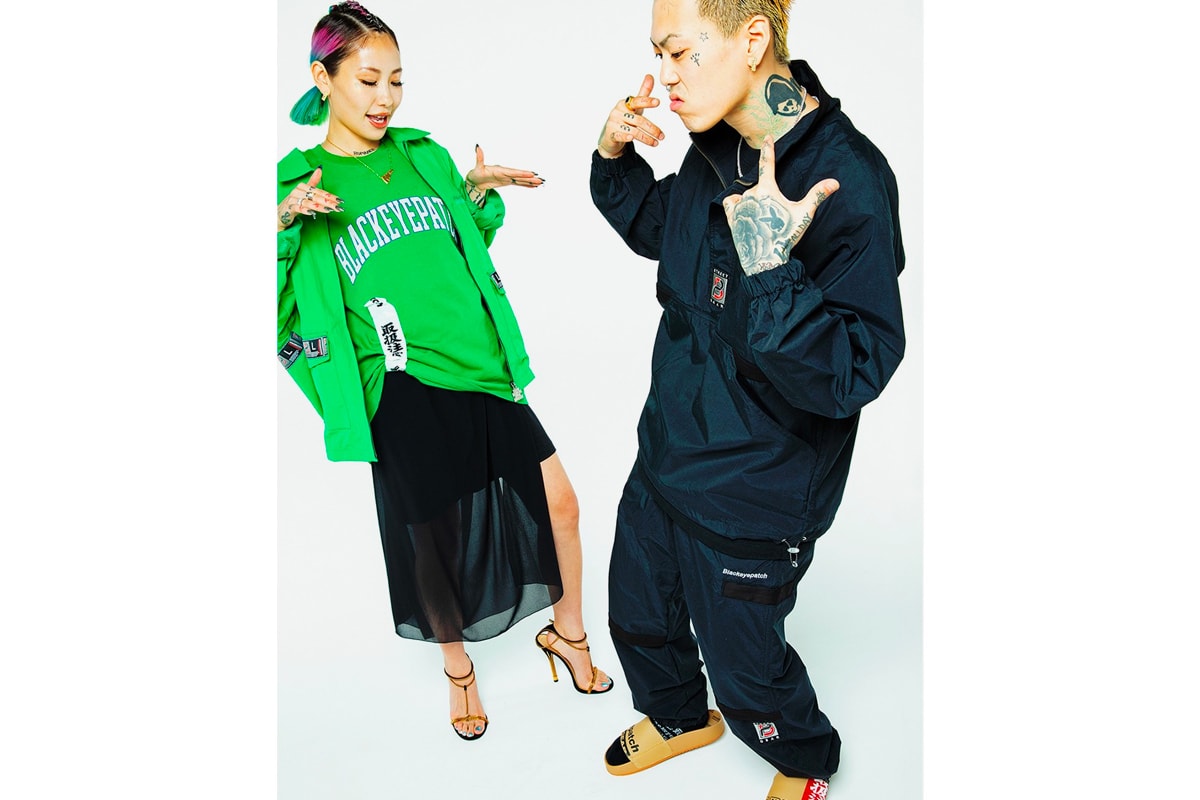 BlackEyePatch Fall Winter 2019 Collection Lookbook Japanese streetwear release info date 2000s Hip Hop RnB New Graphics Wavy 3M Denim Knitwear Embroidery Mazda MX5 Orange Blue Racing Techwear