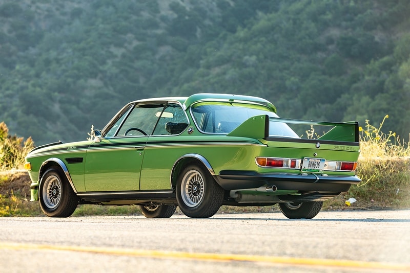 1974 BMW 3 csl batmobile bring a trailer taiga metallic green auction details price estimate buy cop purchase bid now 