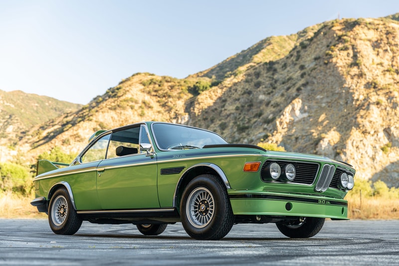 1974 BMW 3 csl batmobile bring a trailer taiga metallic green auction details price estimate buy cop purchase bid now 