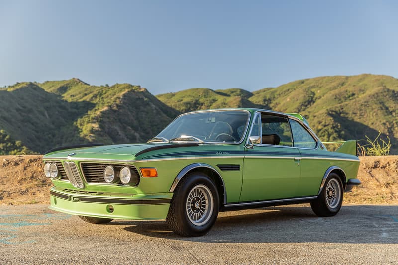 1974 BMW 3 csl batmobile bring a trailer taiga metallic green auction details price estimate buy cop purchase bid now