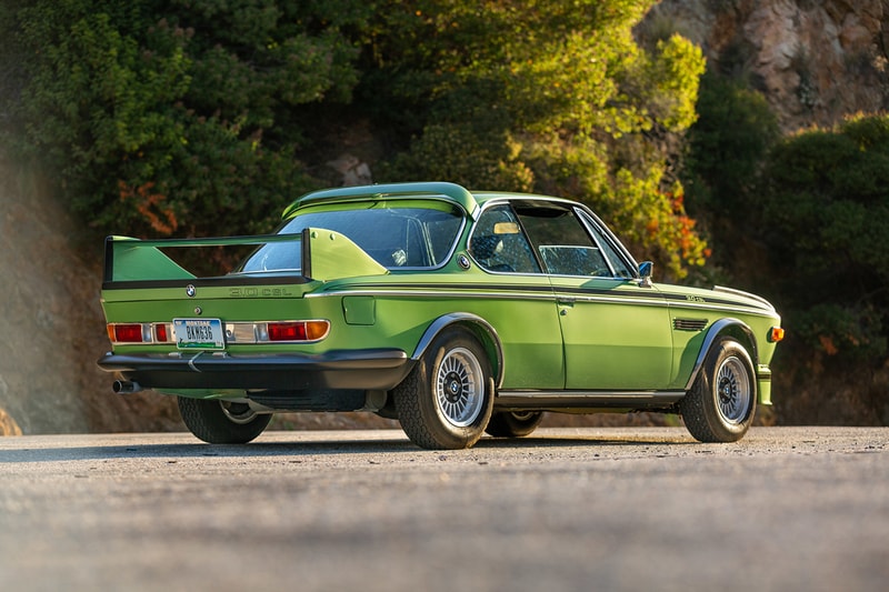 1974 BMW 3 csl batmobile bring a trailer taiga metallic green auction details price estimate buy cop purchase bid now 