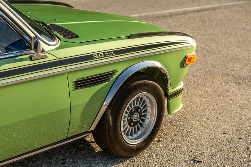1974 BMW 3 csl batmobile bring a trailer taiga metallic green auction details price estimate buy cop purchase bid now 