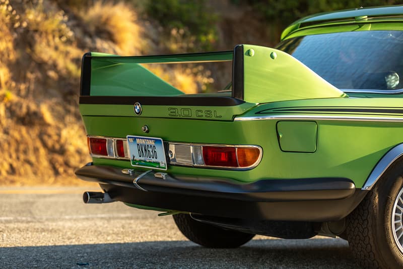 1974 BMW 3 csl batmobile bring a trailer taiga metallic green auction details price estimate buy cop purchase bid now
