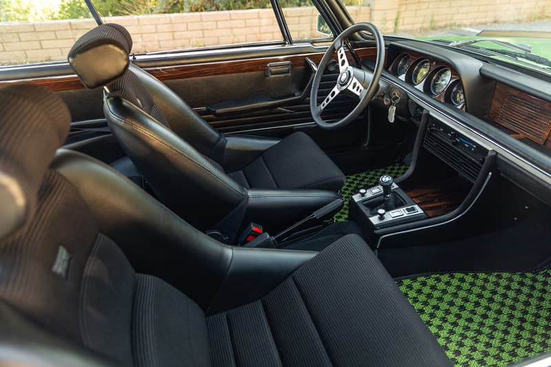 1974 BMW 3 csl batmobile bring a trailer taiga metallic green auction details price estimate buy cop purchase bid now