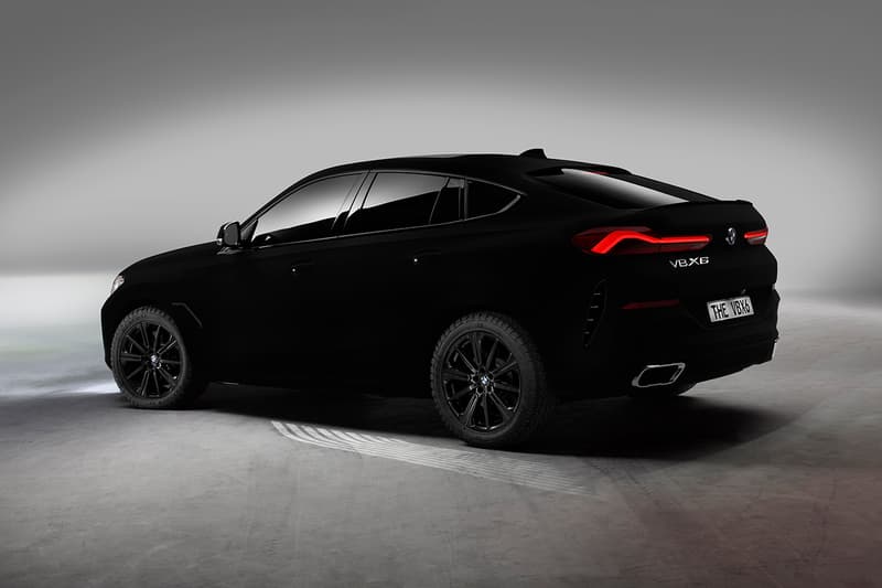 bmw x6 coupe vantablack worlds blackest black anish kapoor surrey nanosystems frankfurt motor show unique car one off 3d 2d first look buy cop purchase