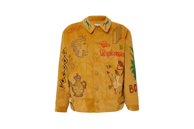 bode patchwork senior cord printed cotton corduroy jackets fall winter 2019 corn colorway release  