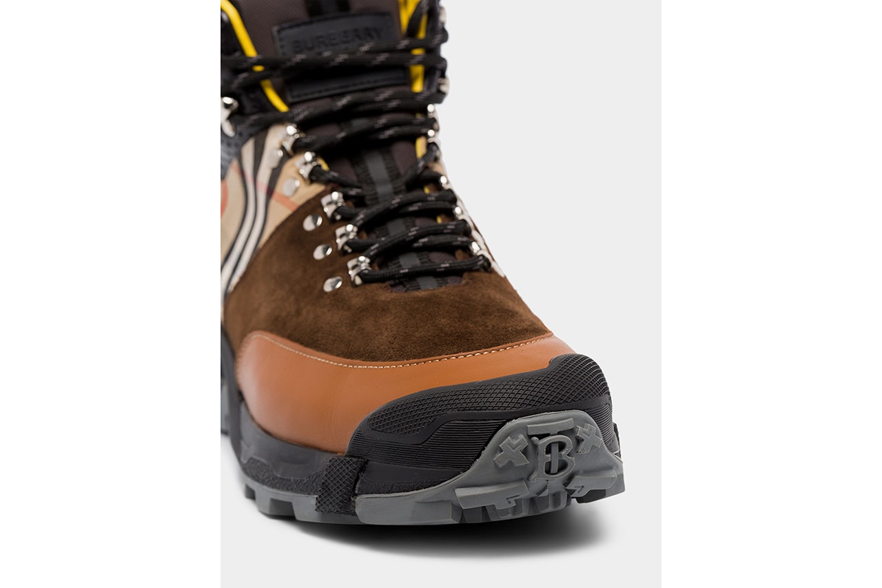 Burberry Brown Tor Vintage Check Hiking Boots Riccardo Tisci Fall Winter 2019 FW19 Footwear Classic British Design Military Style Browns Cop Release Information