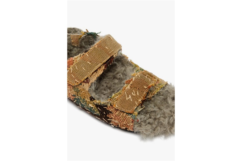 by walid 17th century shearling lined sandals chinese textiles release 2019 