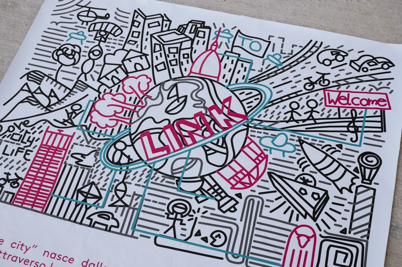 Carlos Rato Associati Graffiti Drones Compagnia di San Paolo Gray Black Blue Pink UFO The Urban Flying Opera