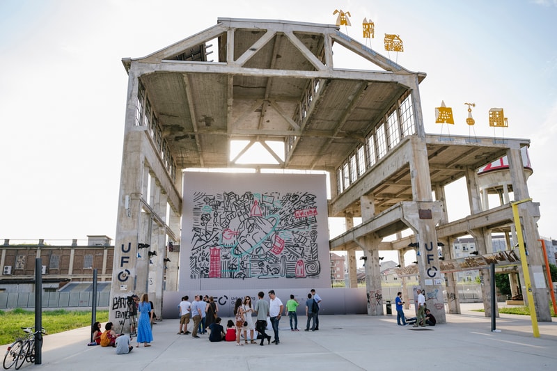 Carlos Rato Associati Graffiti Drones Compagnia di San Paolo Gray Black Blue Pink UFO The Urban Flying Opera