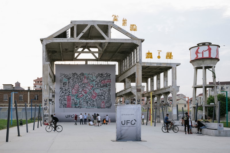 Carlos Rato Associati Graffiti Drones Compagnia di San Paolo Gray Black Blue Pink UFO The Urban Flying Opera