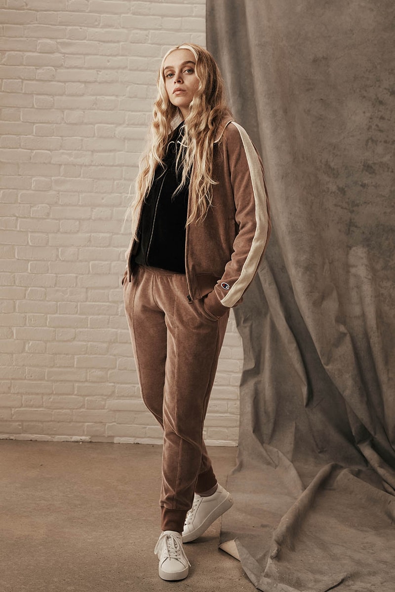 Champion Reverse Weave Fall Winter 2019 FW19 Collection Lookbook Pieces Pre Shrunk Garments Sweaters Sweatpants Corduroy Velour Fleece forest green mustard yellow khaki burnt orange