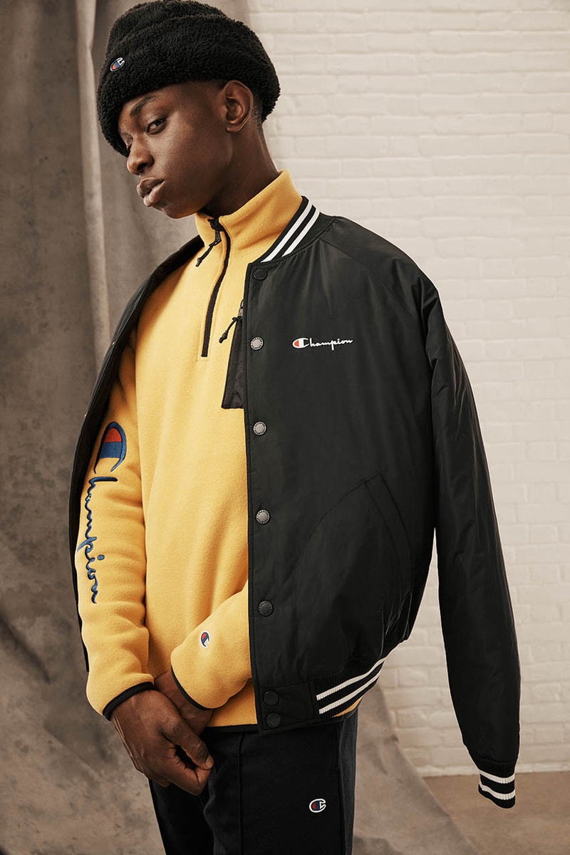 Champion Reverse Weave Fall Winter 2019 FW19 Collection Lookbook Pieces Pre Shrunk Garments Sweaters Sweatpants Corduroy Velour Fleece forest green mustard yellow khaki burnt orange
