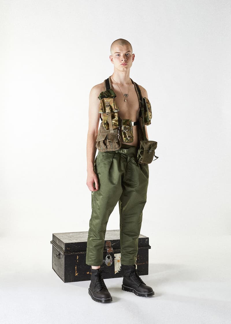 clothsurgeon military inspired aw19 collection luxury menswear streetwear tactical utilitarian london british ww2 fall autumn winter clothing model
