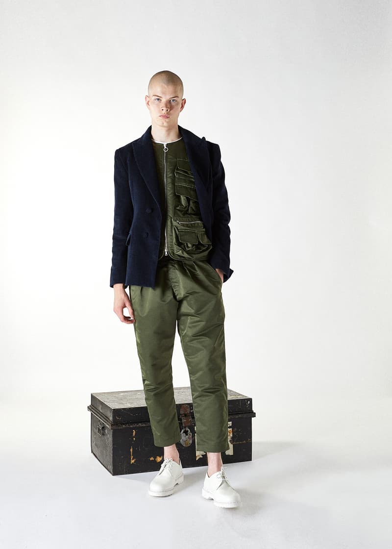 clothsurgeon military inspired aw19 collection luxury menswear streetwear tactical utilitarian london british ww2 fall autumn winter clothing model
