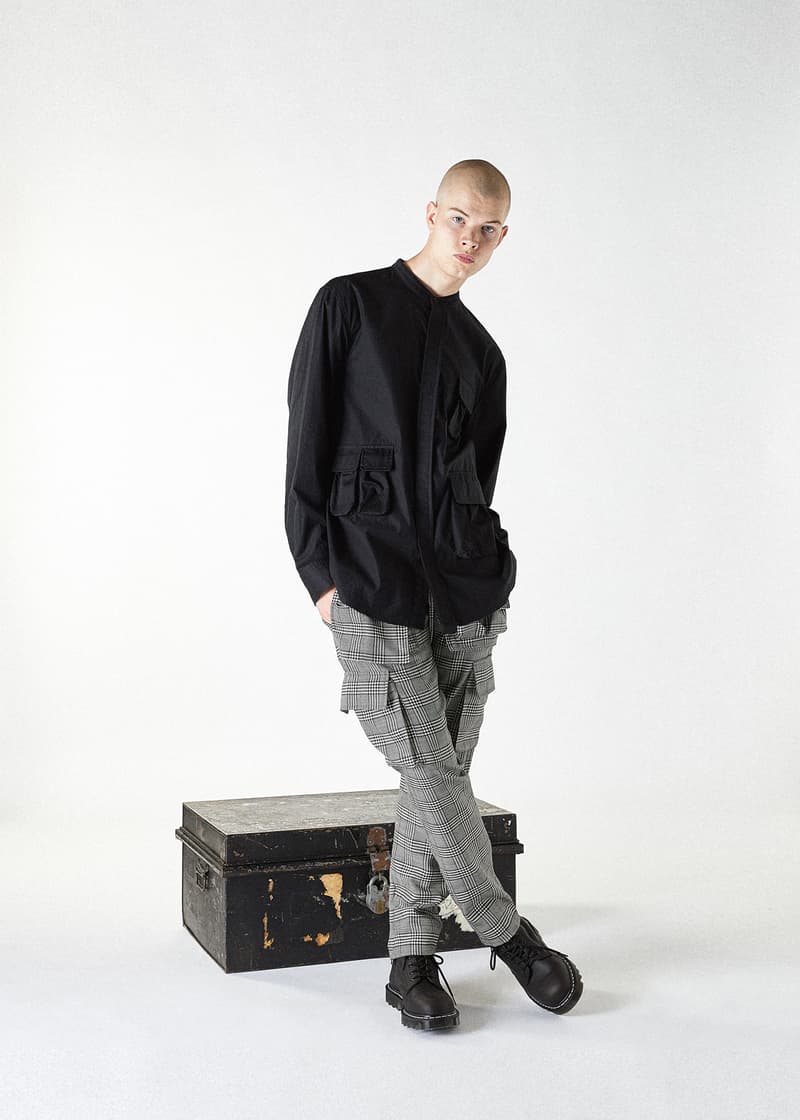 clothsurgeon military inspired aw19 collection luxury menswear streetwear tactical utilitarian london british ww2 fall autumn winter clothing model