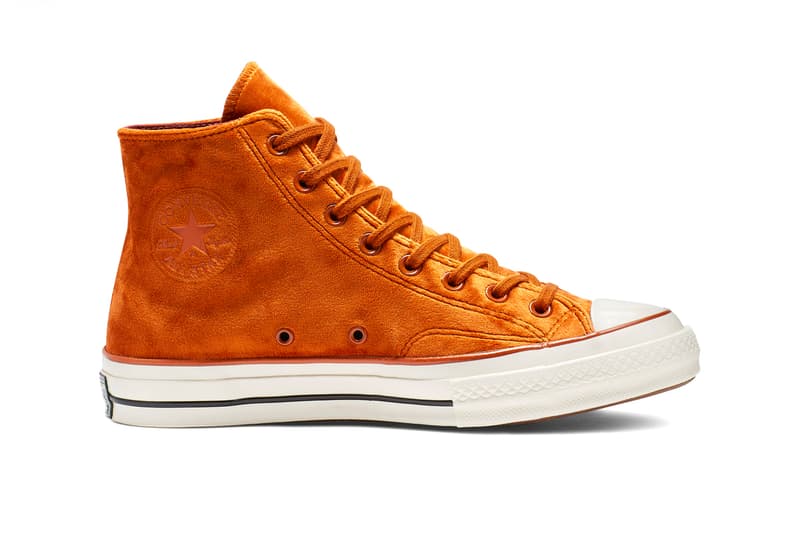 Converse Chuck 70 Velvet High Top Black Burnt Sienna Release 165171C 165170C