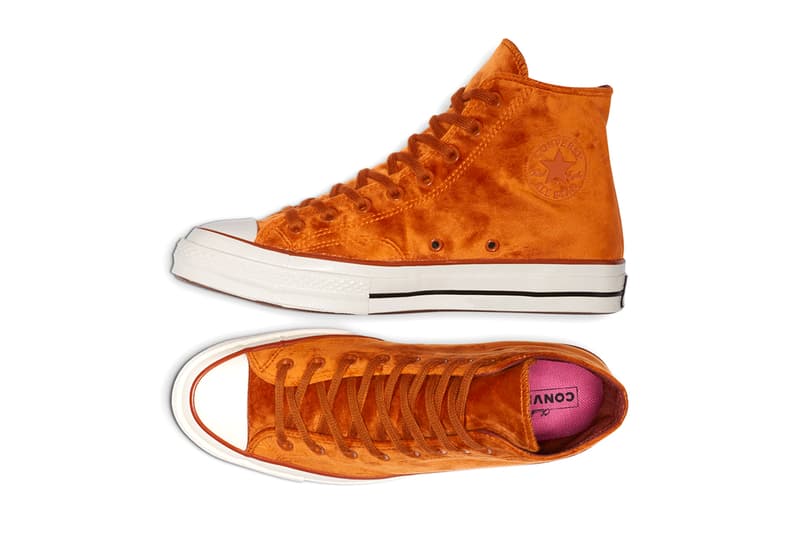 Converse Chuck 70 Velvet High Top Black Burnt Sienna Release 165171C 165170C