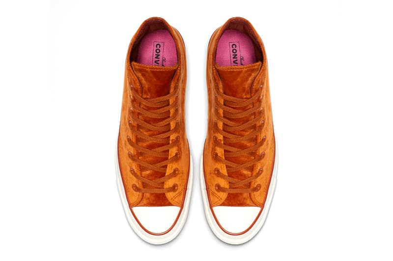 Converse Chuck 70 Velvet High Top Black Burnt Sienna Release 165171C 165170C