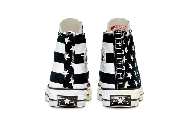 Converse Chuck Taylor 70 "Archive Reconstructed" high top all star colorway black white monochrome red blue patchwork