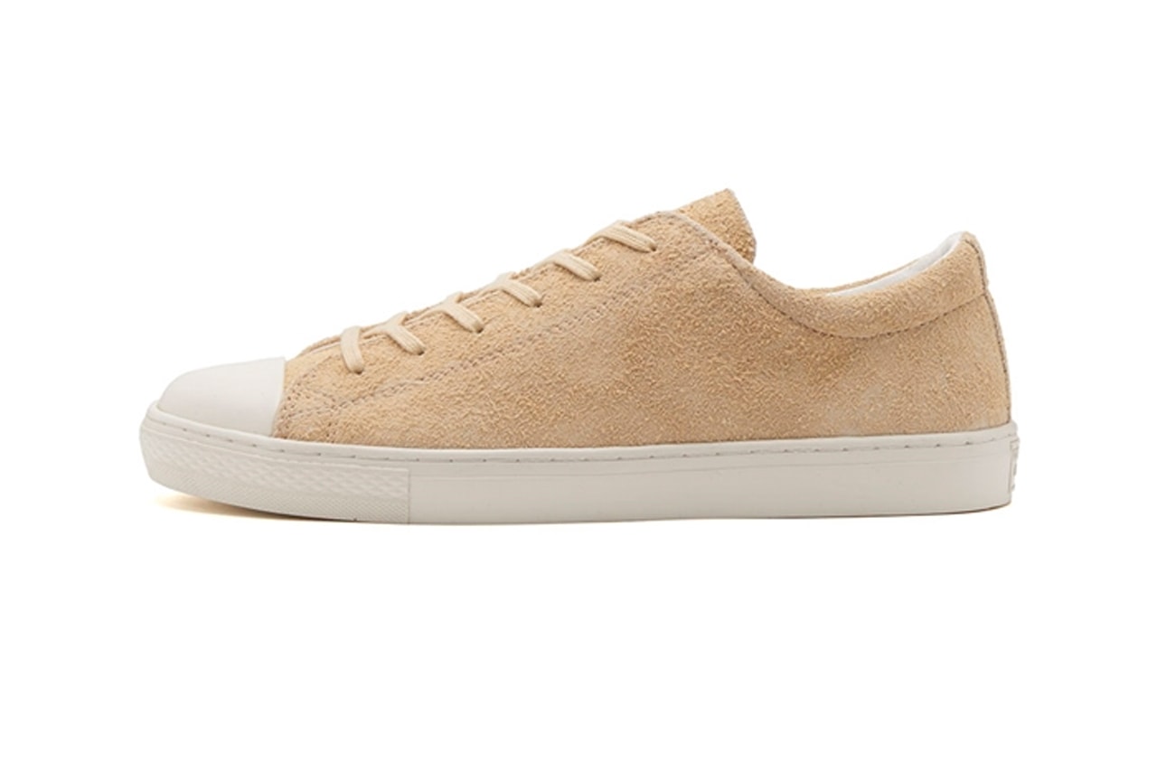 Converse releases suede all star coupe ox leather beige gold lettered tongue white toe box end of summer japan