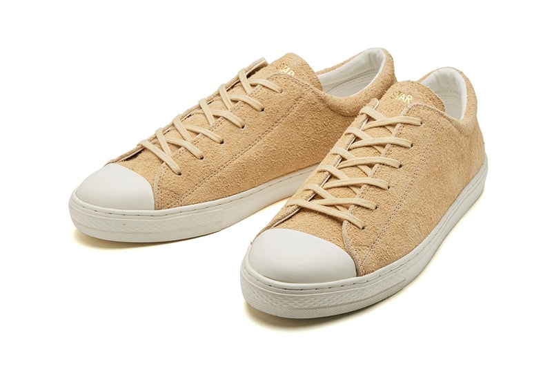 Converse releases suede all star coupe ox leather beige gold lettered tongue white toe box end of summer japan
