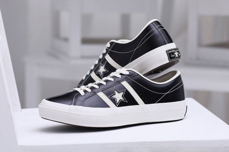 Converse Japan Stars & Bars "Vintage Leather" black colorway release info date september 20 2019 black vntg exclusive 50th anniversary retro